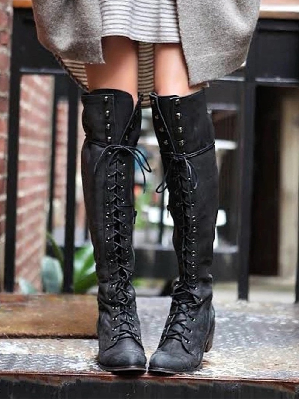 Jeffrey Campbell Free People Jeffrey Campbell over-the-knee lace-up JOEY boots